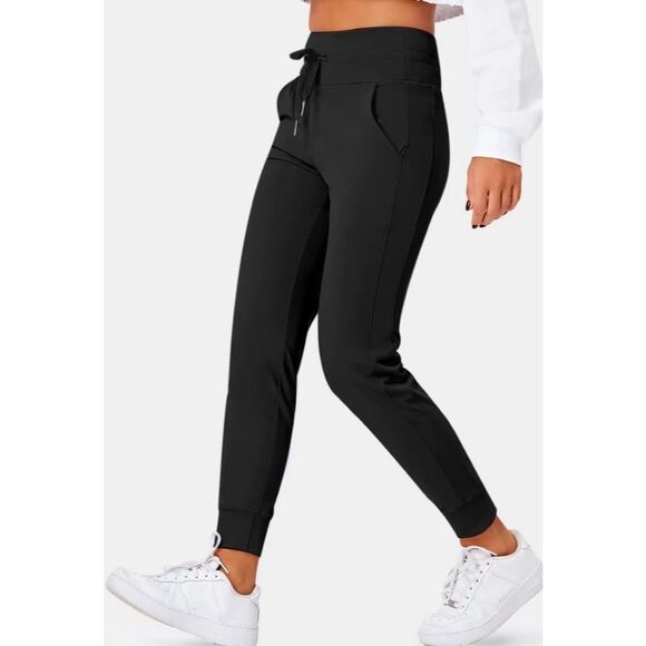 Halara Black High Rise Drawstring Joggers with Pockets Women's S - Picture 8 of 11